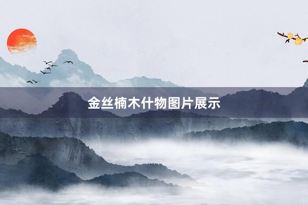 金丝楠木什物图片展示